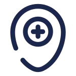 Map Point Hospital SVG Icon